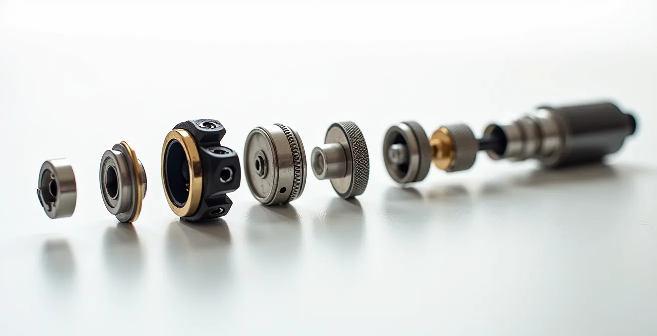 Décomposition visuelle du prix d'un kit de cigarette électronique montrant la répartition entre composants