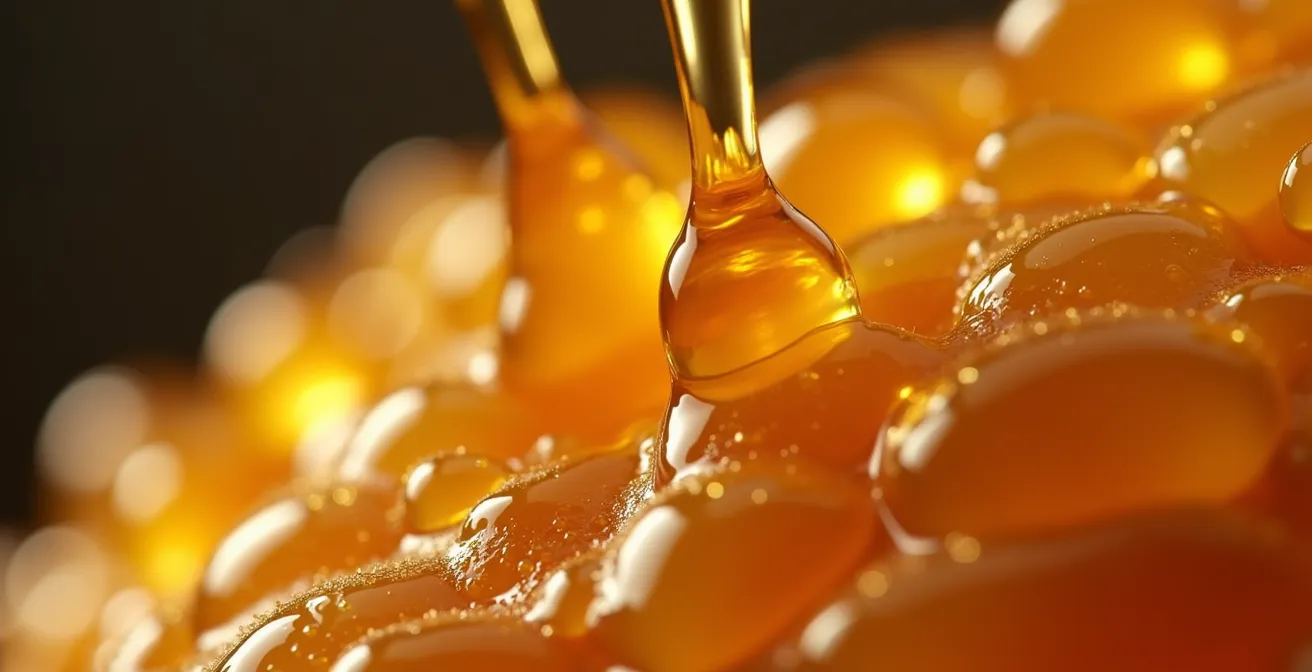 Représentation macro de l'effet d'enrobage de la glycérine végétale sur les récepteurs