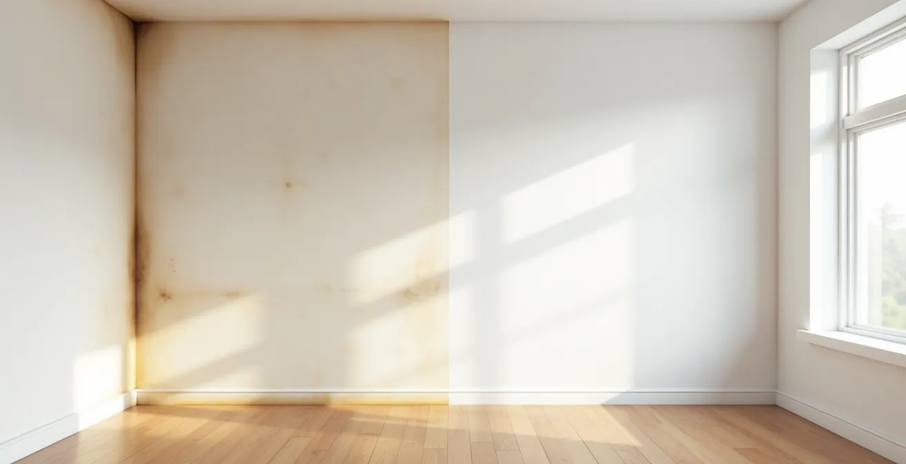 Comparaison visuelle de l'impact sur l'immobilier entre une maison de fumeur et de vapoteur