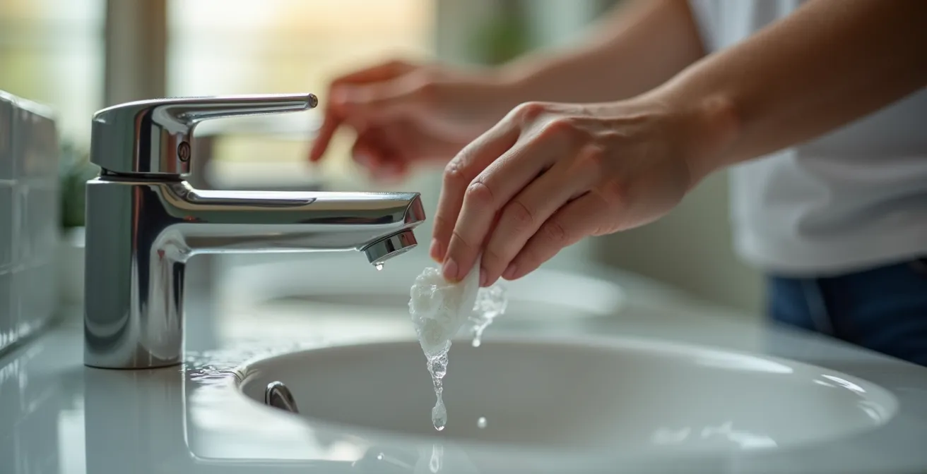 Gros plan sur le nettoyage minutieux d'un embout de vapoteuse avec brosse douce